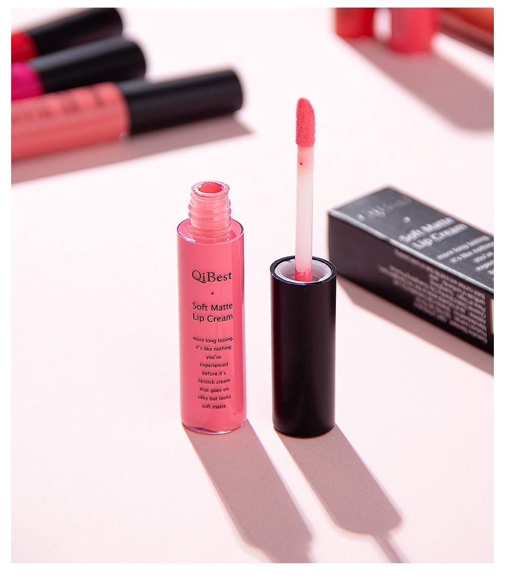 Liquid Matte Lipstick 34 Colors Lip Gloss Nude Long Lasting Lip Glaze Velet  Lip Tint Waterproof Lips Stick Makeup Cosmetic