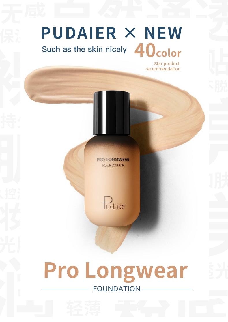 Pudaier Makeup Skin Evolution Liquid Foundation Oil-control Face Make up Concealer Brighten Highlighter Bronzer Corrector Cream