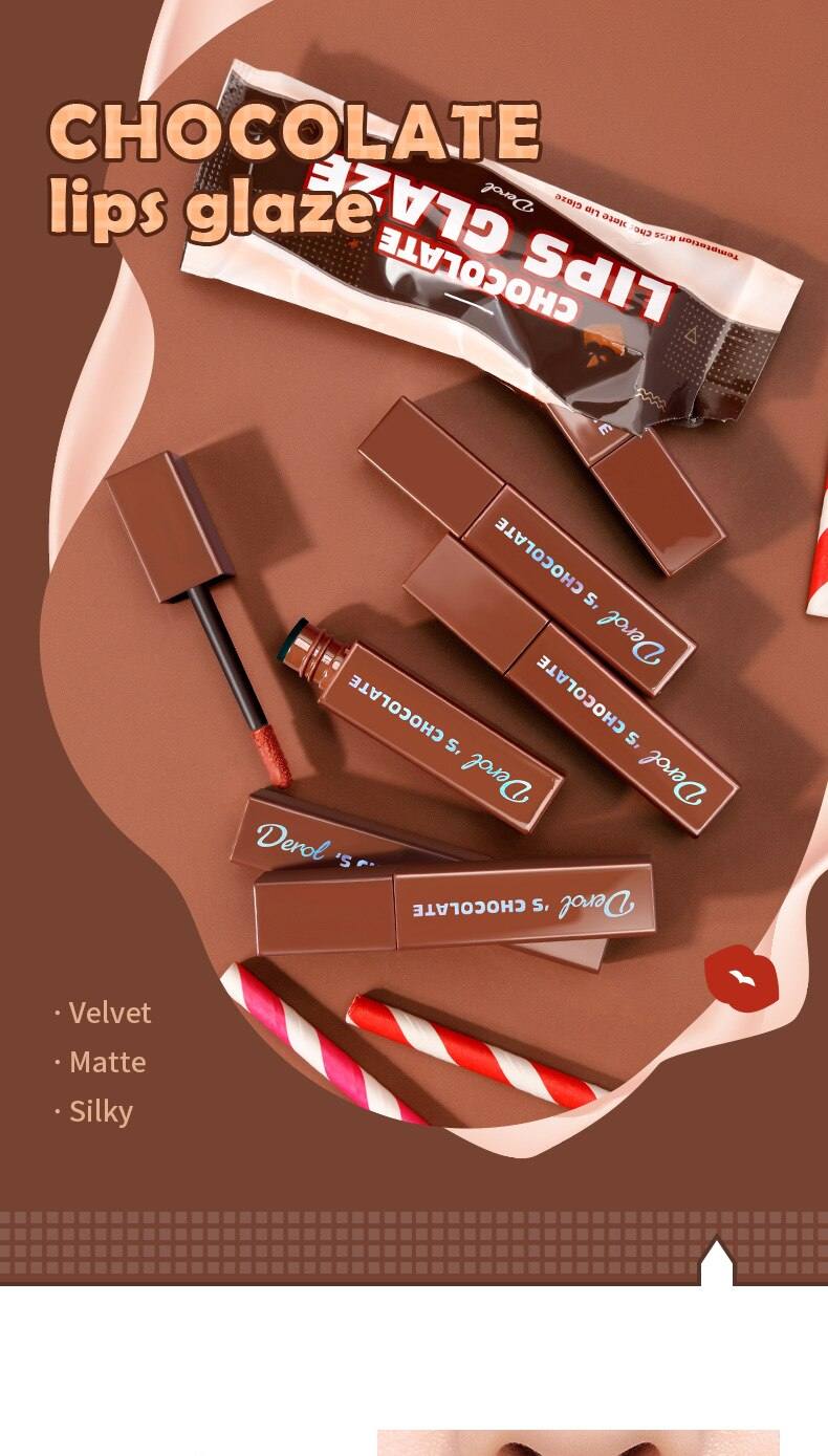 Matte liquid lipstick not easy to stain cup velvet matte chocolate lip glaze