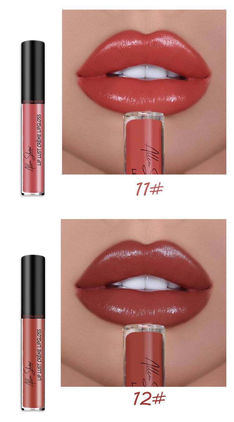 12 Colors Sexy Women Lipstick Waterproof Long Lasting Moist Lip Gloss Vivid & Rich Sexy Lip Makeup Cosmetic