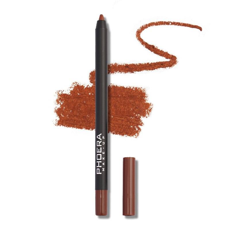 12 Color Matte Brown Lip Liner Waterproof Long Lasting Moisturizing Sexy Lip Pencil