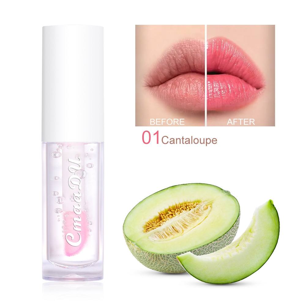 Fruit Lip Gloss Temperature Color Changing Mirror Lip Oil Plumping Moisturizing