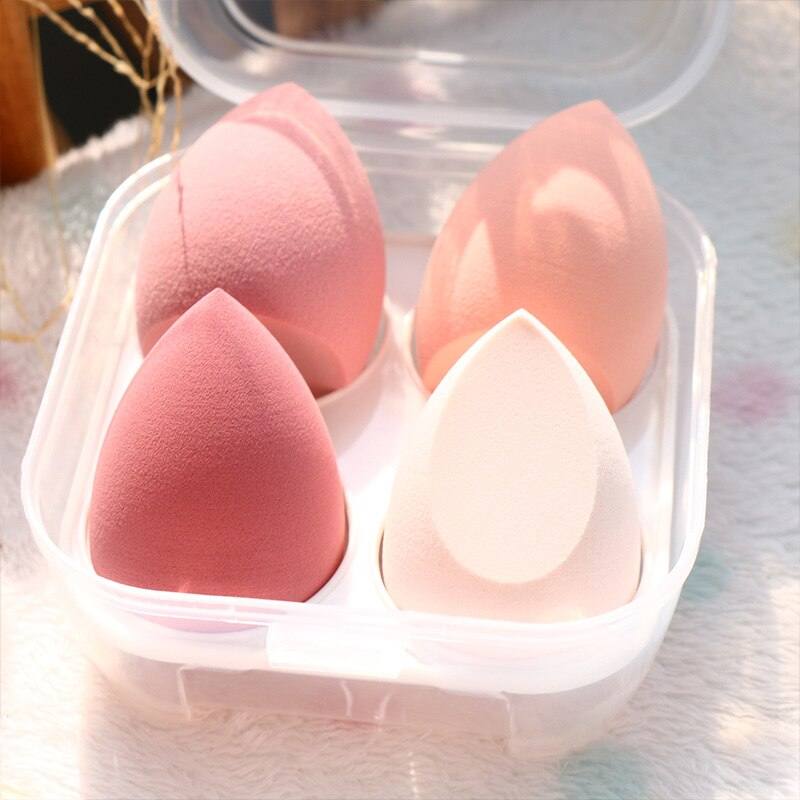 4pcs Makeup Sponge Cosmetic Puff Dry and Wet Combined Cosmetic