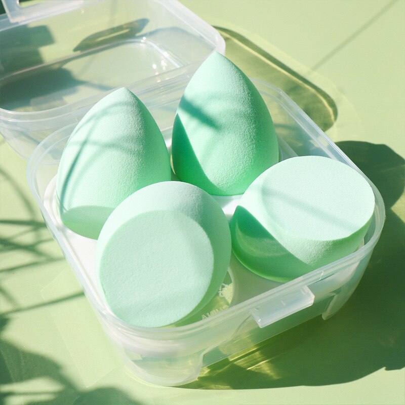 4pcs Makeup Sponge Cosmetic Puff Dry and Wet Combined Cosmetic