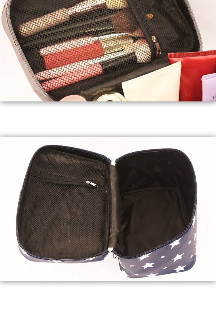 Waterproof Portable Women Makeup Bag High Capacity Toiletries Organizer Storage Cosmetic Cases