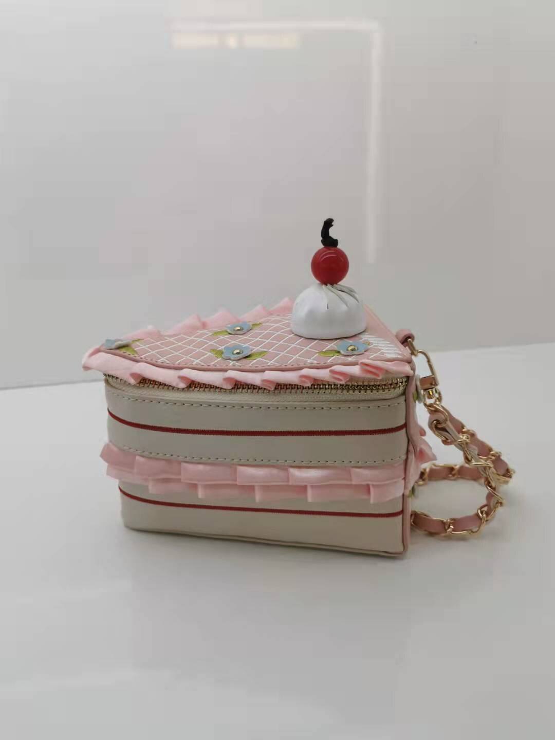 Christmas gift new creative designer cake shape girl handbag