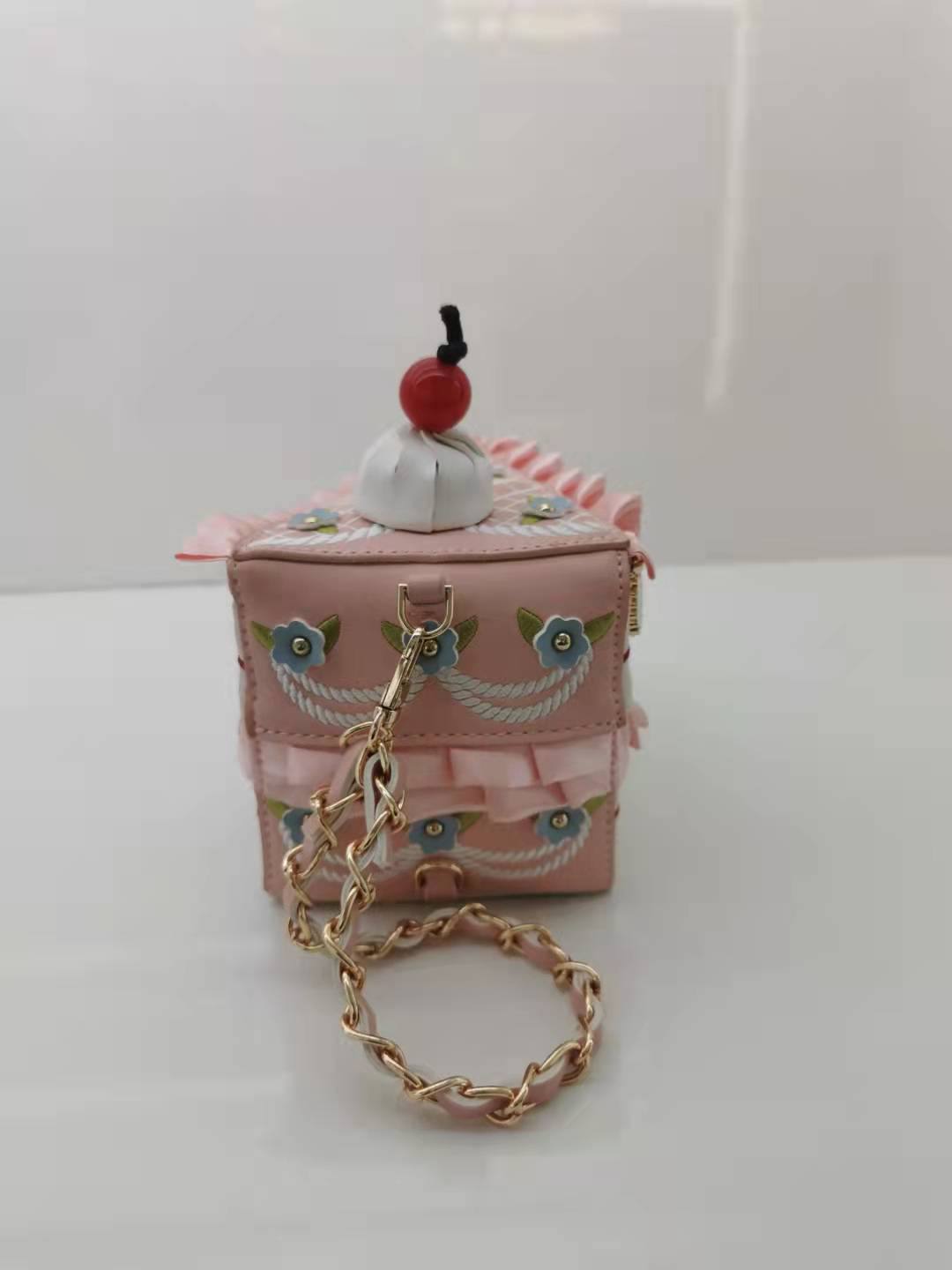 Christmas gift new creative designer cake shape girl handbag