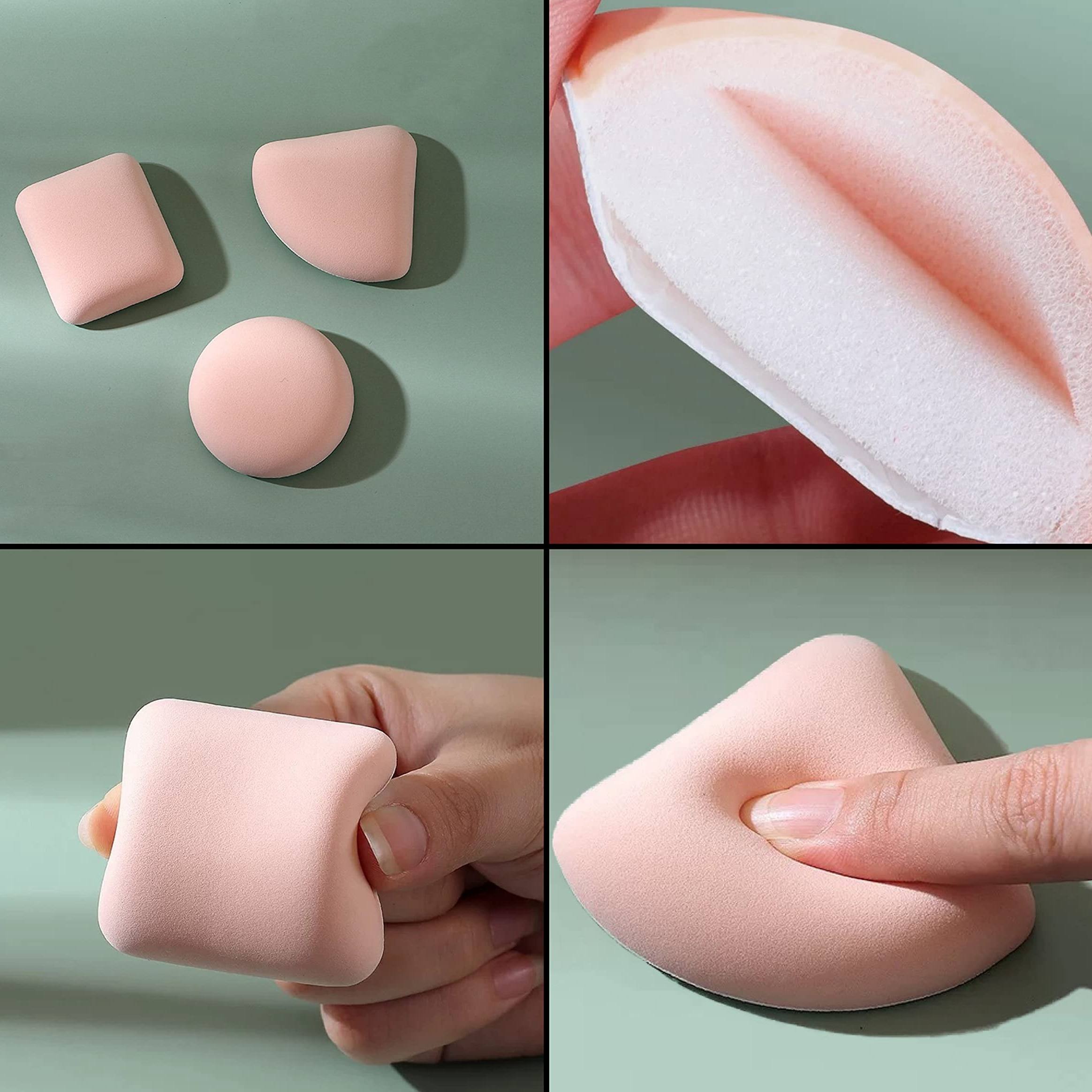 3 Pieces Dry Wet Usable Makeup Cosmetic Puff Sponge