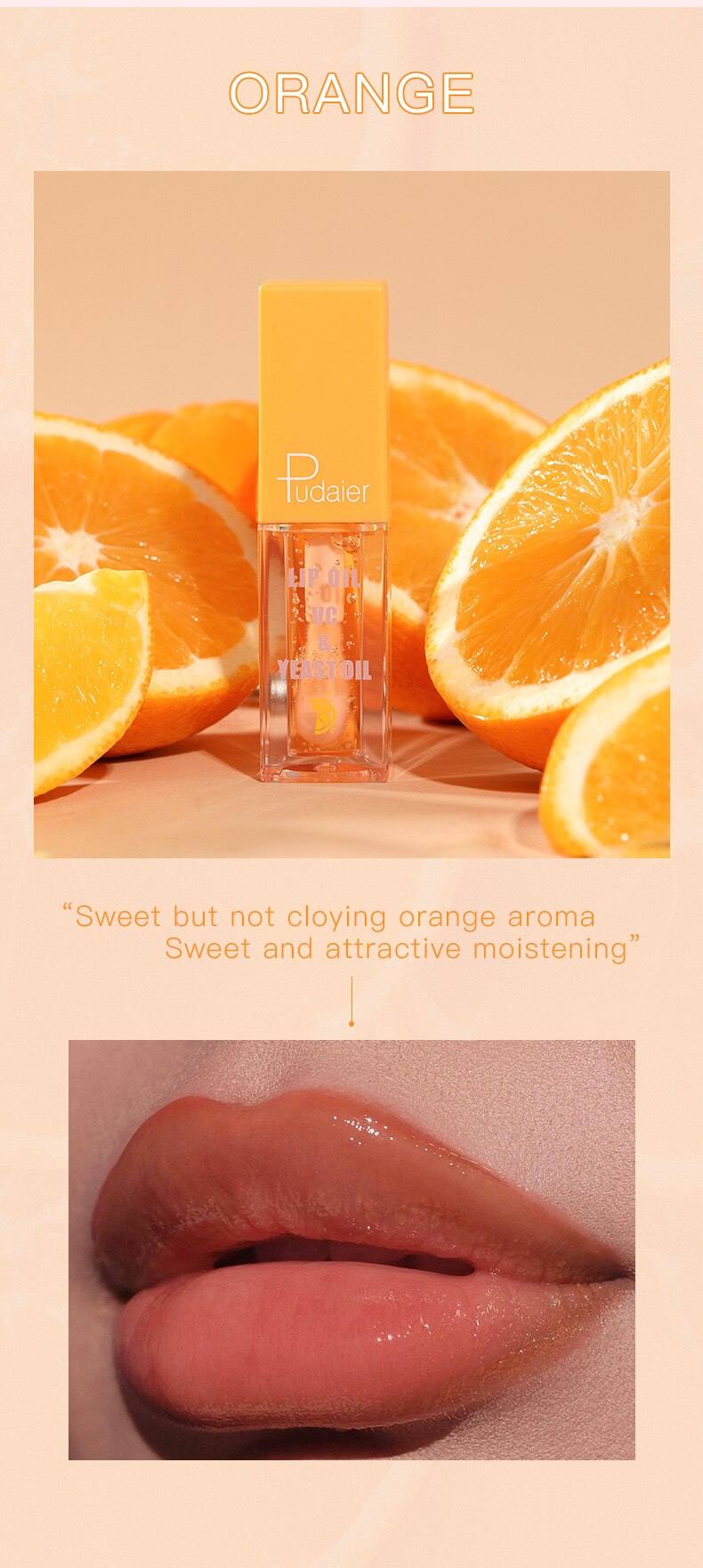 Pudaier 4 Color Lip Gloss Moisturizing Matte Shimmer Liquid Lip Gloss Fruit Flavor Waterproof
