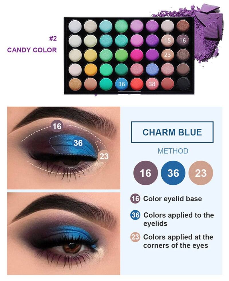 40 Makeup Tools Make Up Color Matte Eyeshadow Palette
