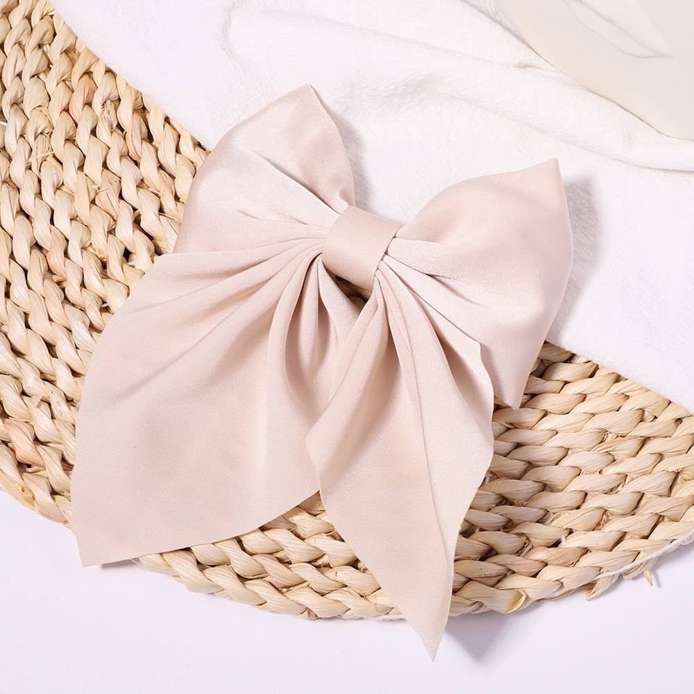 New Sweet Bow Hairpins Solid Color