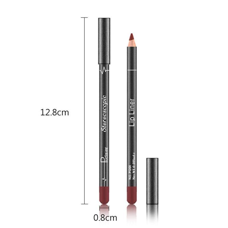 6 12Pcs/Set Waterproof Pencil Lipstick Set