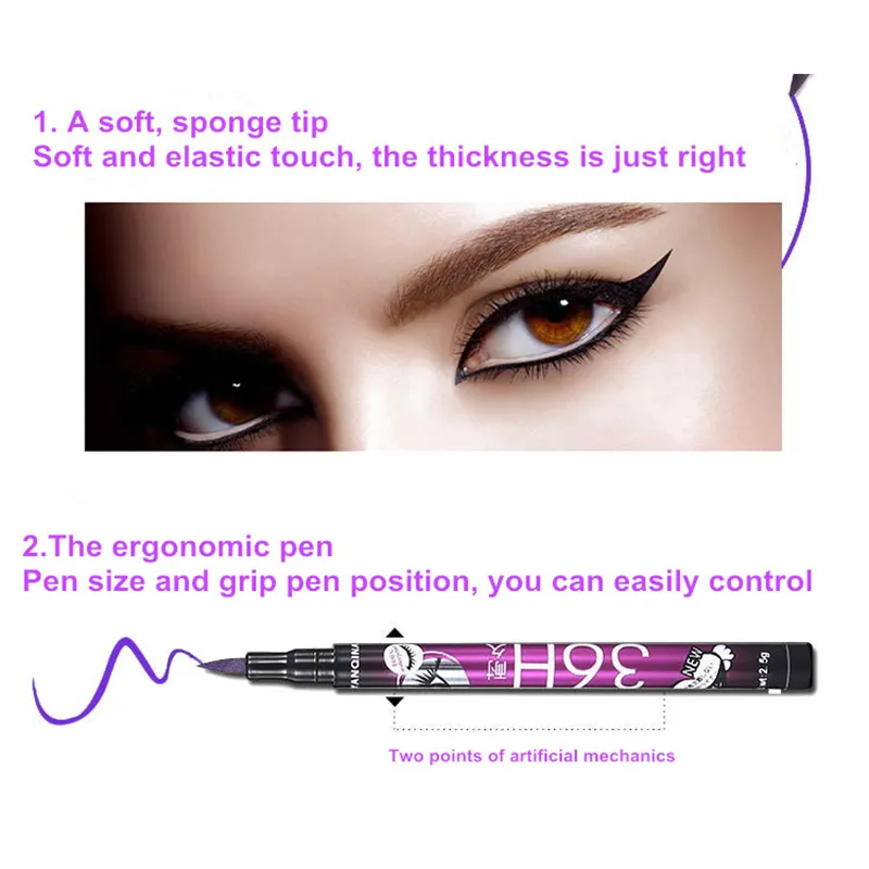 Black Liquid Eyeliner Waterproof Eyeliner Pencil