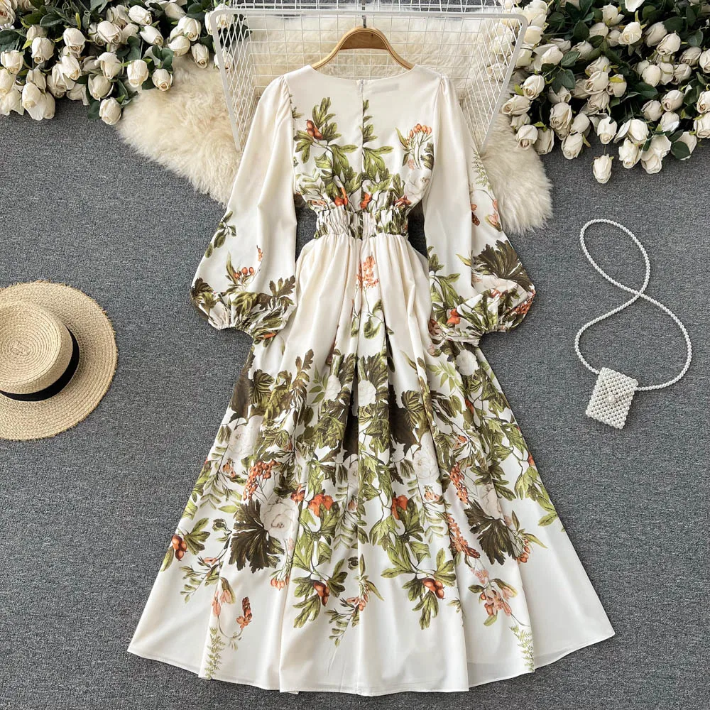 Spring Autumn Elegant Long Dress