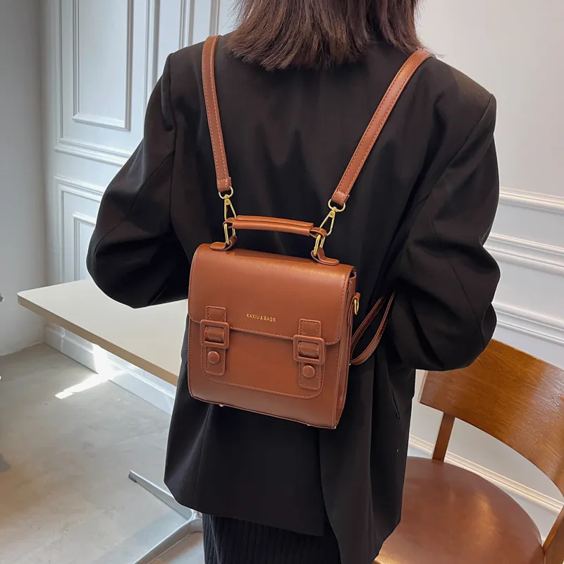 Women Leather Backpack Shoulder Bag