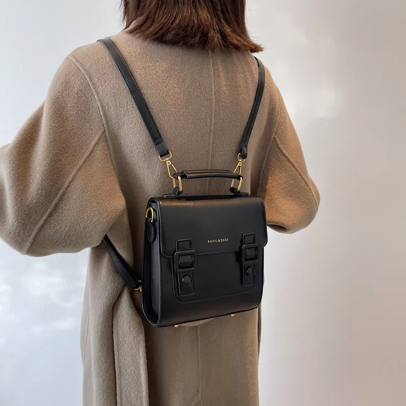 Women Leather Backpack Shoulder Bag