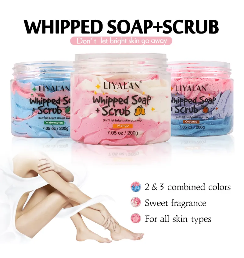 Whipped Bath Soap Cleansing Moisturizing Body Wash